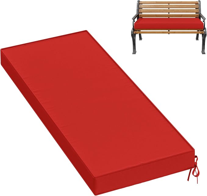 Premium Outdoor Bench Cushions for Patio Furniture 3.5inches Memory Foam Bench by Pakunoda