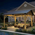 COVERONICS 11’x13’ Outdoor Wood Gazebo by COVERONICS