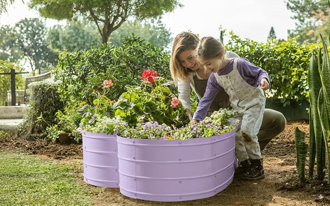 Plant & Plot Galvanized Raised Garden Beds Outdoor // Planter Raised Beds - Image 2