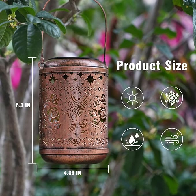 Birthday Gifts for Women Mom Grandma Solar Lanterns Outdoor Waterproof - Image 7