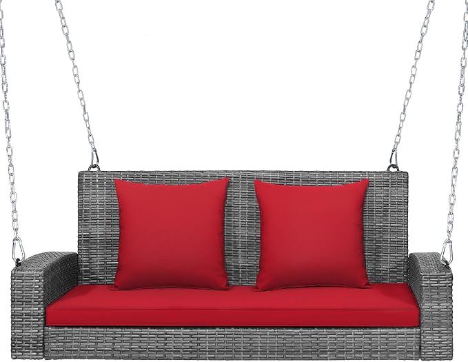 RELAX4LIFE 2-Person Porch Swing Bench by RELAX4LIFE