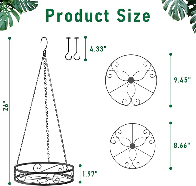 2-Pack Hanging Planters for Indoor Plants - Image 4
