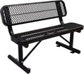 4FT/48INCH Heavy Duty Metal Park Bench by Unknown