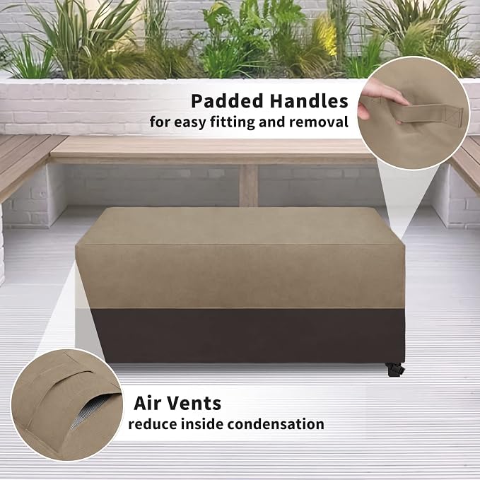Easy-Going Patio Coffee Table Cover Small Outdoor Rectangular Table Cover - Image 4