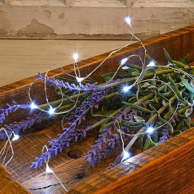 2 Pack Solar Powered Fairy String Lights Outdoor Waterproof 8 Modes Twinkle - Image 6