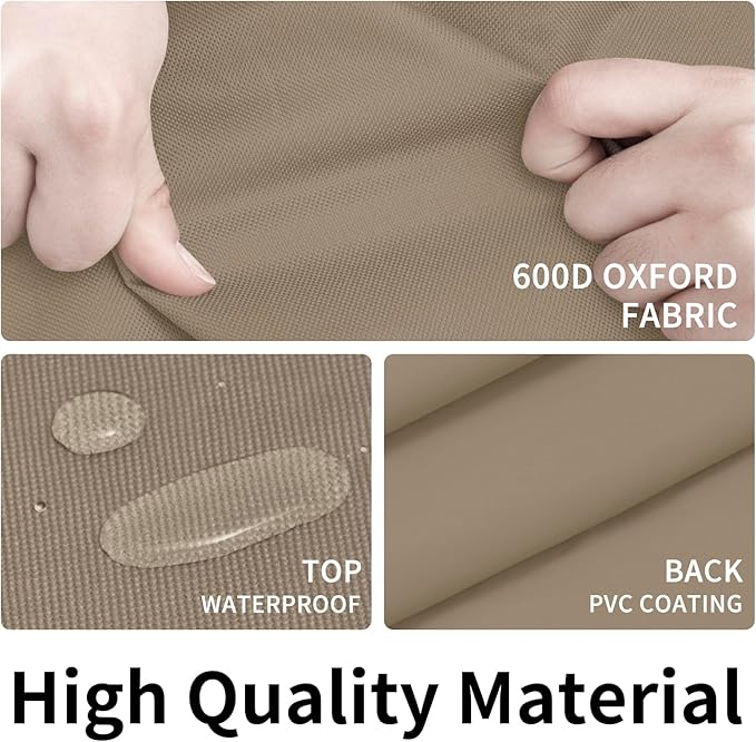 Easy-Going 600D Heavy Duty Rectangular Table Cover UV Resistant and Waterproof - Image 3