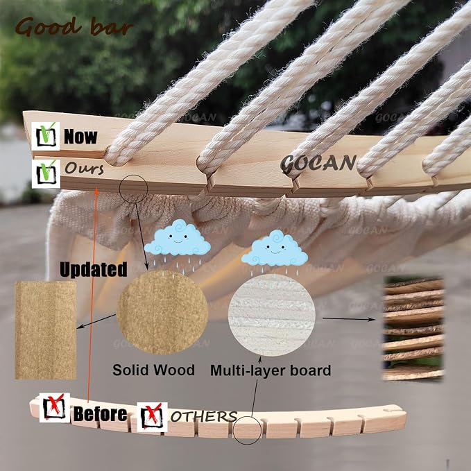 Double Hammock 2 Person Large 220x150cm - Image 6