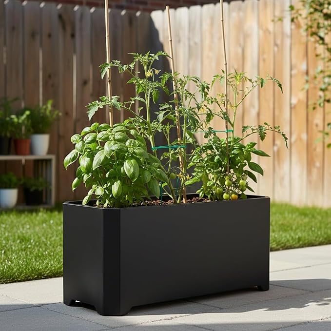 Steel Planter Box-36"x15"x15"-Large Rectangular Planters - Image 7