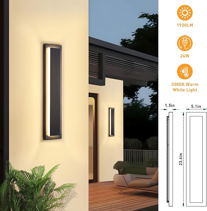   Porch Lights Outdoor Sconce Light, Modern Exterior Front Door - Image 2