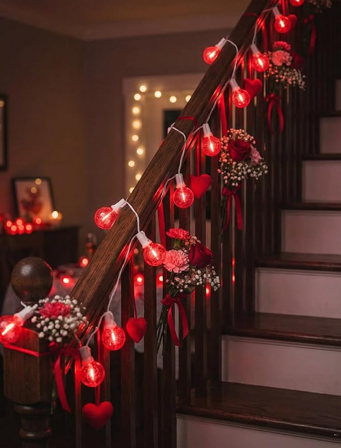 25FT G40 LED Valentine’s Day Outdoor String Lights, Hanging Patio Lights - Image 4
