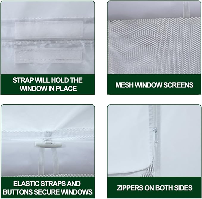 Eurmax USA Full Zippered Walls for 10 x 20 Easy Pop Up Canopy Tent, Enclosure - Image 4