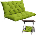 Porch Swing Cushion with Backrest, Waterproof Bench Cushion by Pakunoda