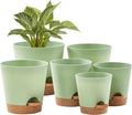 FaithLand 6-Pack Green Self Watering Planter Pots by FaithLand