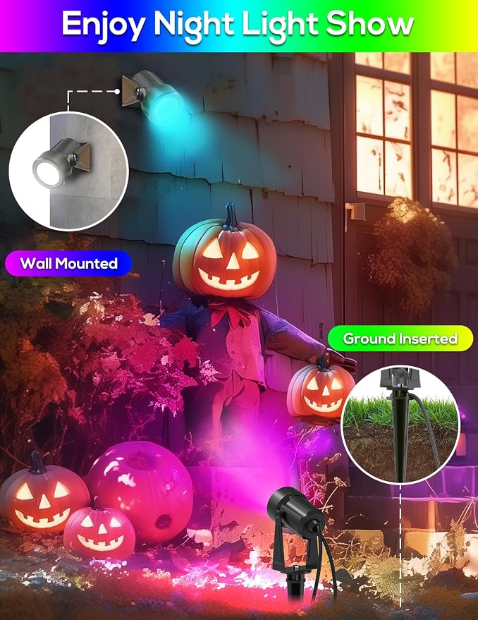 ZYAN Solar Landscape Spotlights Outdoor, Auto On/Off & IP65 Waterproof - Image 9