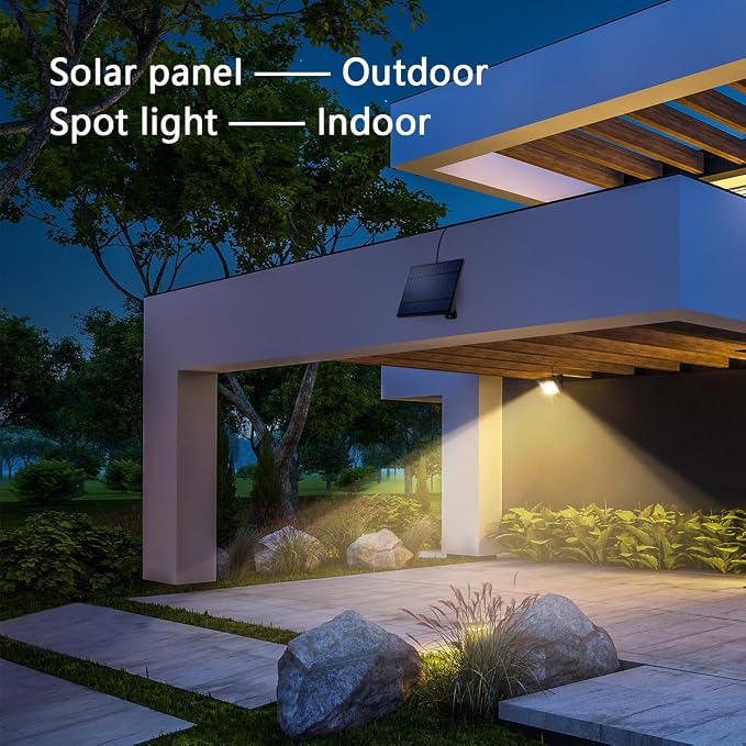 Solar Lights Outdoor Dusk to Dawn 4400mAh Solar Flood Lights Waterproof LED - Image 6