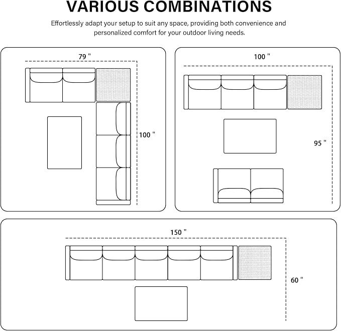 Belord 5-Seater Patio Conversation Set - Image 7