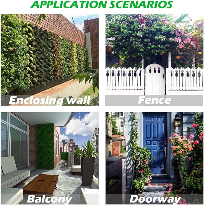 Hanging Planting Grow Bags, 9 Pockets Hanging Vertical Wall Planter Wall - Image 7