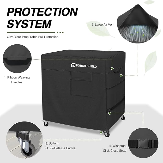 Porch Shield Outdoor Prep Table Cover –Waterproof Patio Dining Cart Cover - Image 3