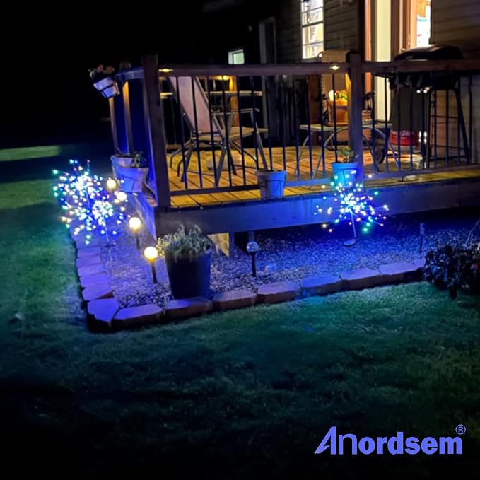 Anordsem Solar Lights Outdoor Waterproof: Garden Light Solar Powered - Image 2
