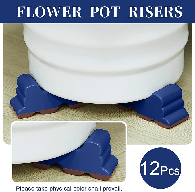 Kigeli 12 Pcs Resin Pot Feet for Outdoor Planters 3 Inch Long 1.5 Inch Tall - Image 3