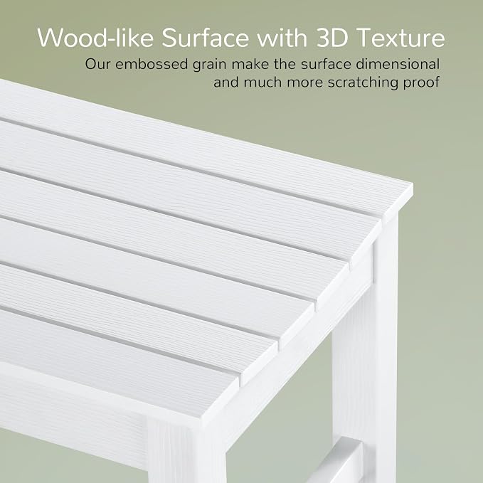 Stoog Outdoor Bench, 2-Person Patio Backless Bench, Outdoor Benches Weatherproof - Image 8