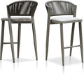 PURPLE LEAF Set of 2 Bar Stools Outdoor Barstools by PURPLELEAF