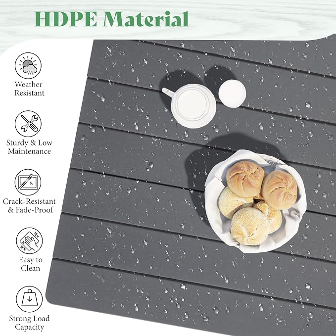 AMERLIFE 7-Piece HDPE Outdoor Dining Set - Image 4