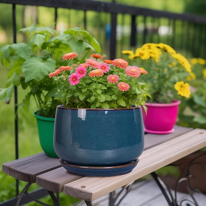 G EPGardening Ceramic Plant Pots - Image 2
