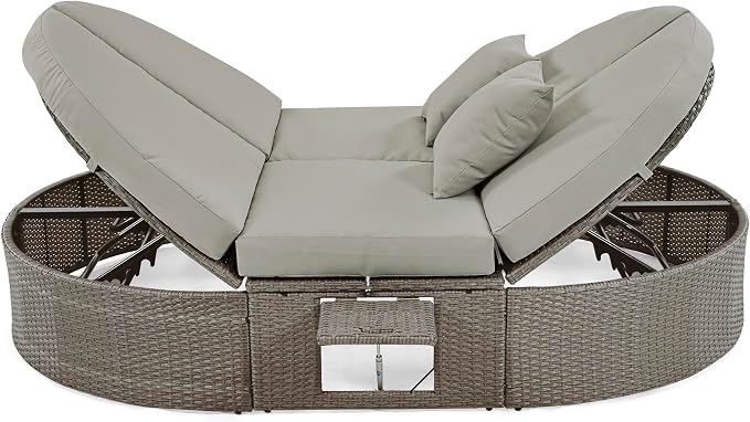 Merax Outdoor Sun Bed Patio 2-Person Daybed - Image 5