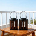 Solar Lanterns Outdoor Waterproof Suitable by DJGIFI