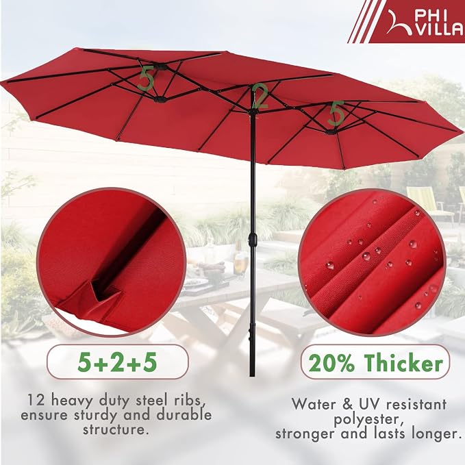 PHI VILLA 8 Piece Patio Dining Set - Image 4