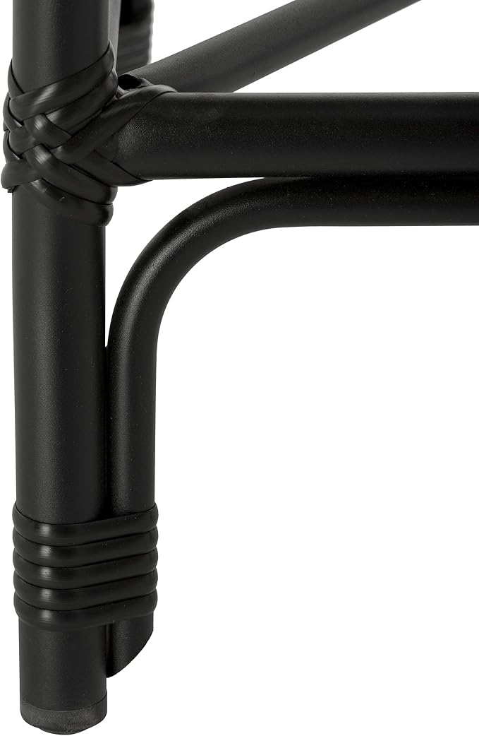 SAFAVIEH Outdoor Collection Tilden Black and White Indoor/Outdoor Bar Stool - Image 11