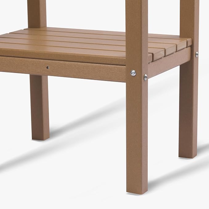 WestinTrends Malibu 36" Outdoor Adirondack HDPE 2-Tier Patio Side Table - Image 8
