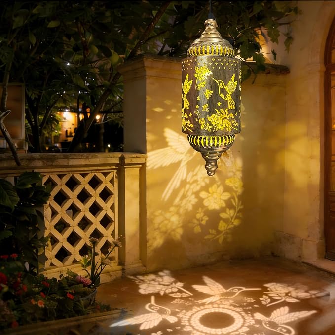 Hummingbird Solar Lantern Outdoor Garden Decor Solar Lights Outdoor Waterproof - Image 9