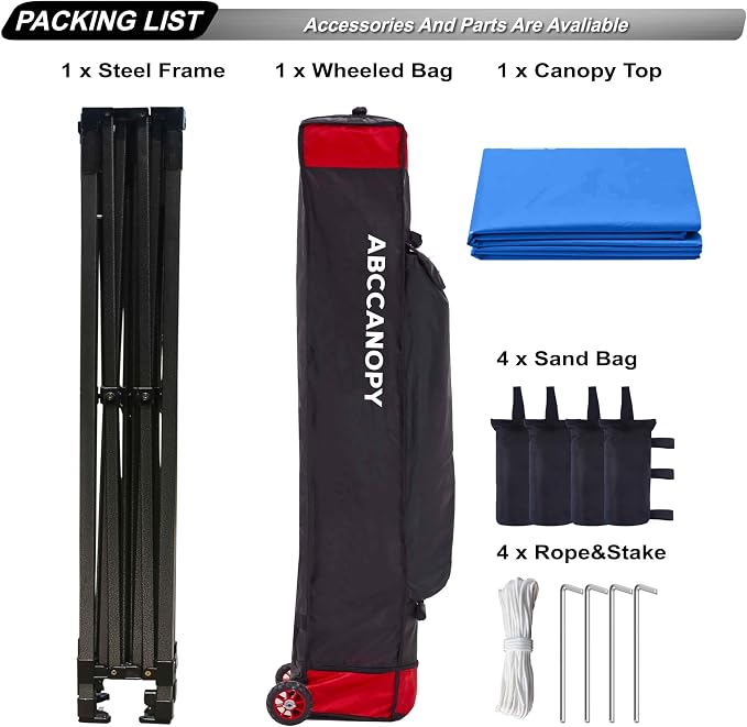 ABCCANOPY Patio Pop Up Canopy Tent 10x10 Commercial-Series - Image 5