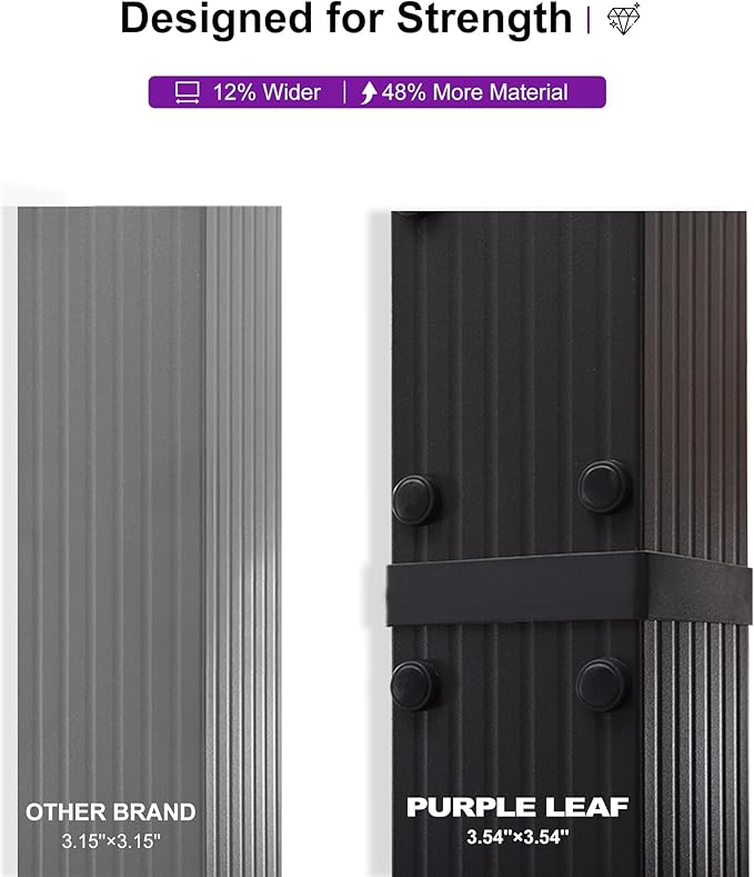 PURPLE LEAF 12' X 18' Outdoor Pergola - Image 6