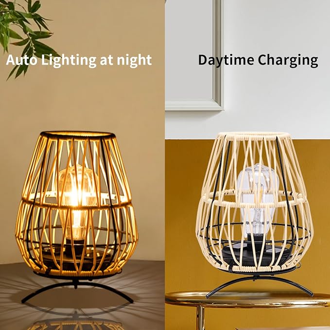 2PK Solar Lanterns Outdoor, Solar Hanging Lantern Lights - Image 4