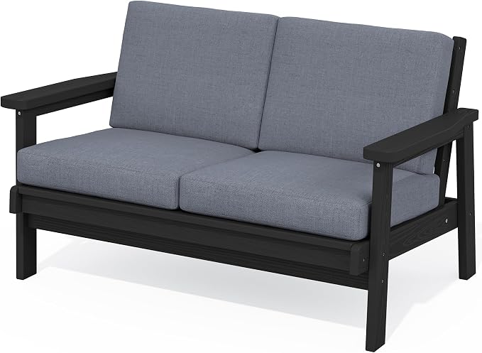 SERWALL HDPE Outdoor Patio Loveseat by SERWALL