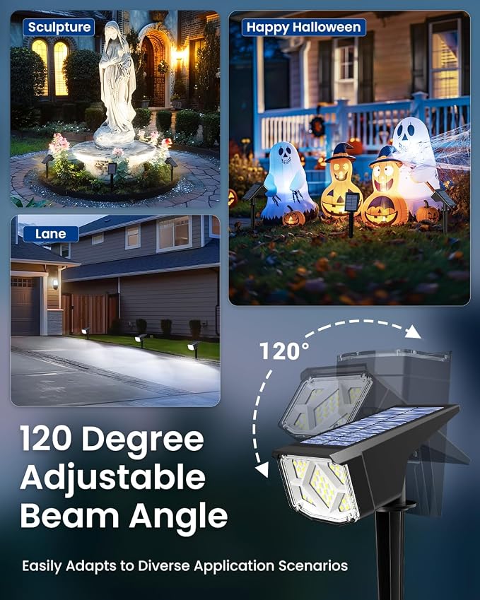 SOLPEX Solar Lights Outdoor Waterproof IP65, Landscape Spotlights Outdoor - Image 5