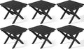 SERWALL Folding Outdoor Side Table Set of 6, Adirondack End Table by SERWALL