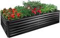 EDOSTORY Metal Raised Bed Garden Bed Kit, Large Metal Raised Garden Beds by EDOSTORY