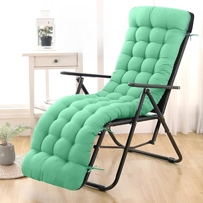 Patio Lounge Chair Cushion, Waterproof Zero Gravity Chair Cushions by Moutosne