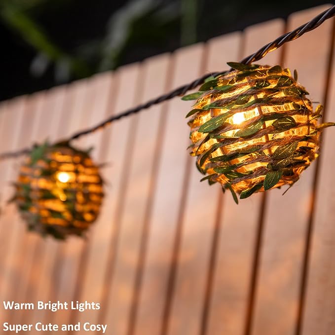 Decorative Lantern String Lights, Outdoor Plug in Hanging Lights - Image 2