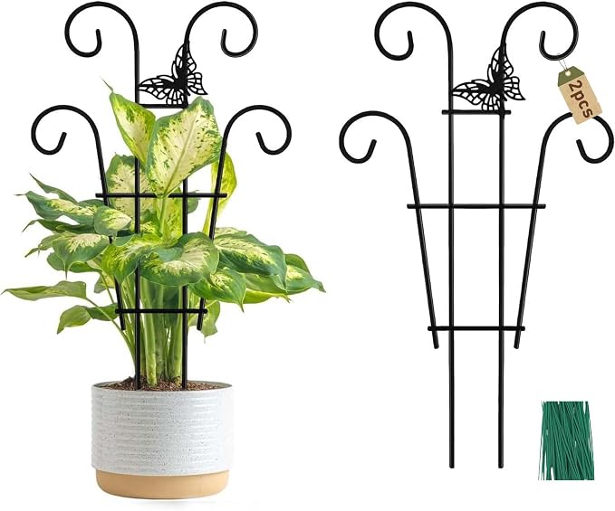 Coomin 14.5 Butterfly Indoor Plant Trellis by COOMIN
