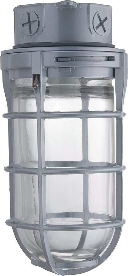 Lithonia Lighting Jelly Jar Light Fixture, Incandescent Utility Vapor Tight by AcuityBrands