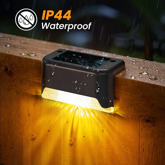 APONUO Solar Deck Lights 16 Pack, Solar Lights Outdoor Waterproof Led Solar - Image 6