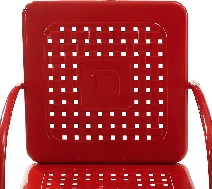 Crosley Furniture Bates 2-Piece Outdoor Chair Set, Retro Metal Patio Chairs - Image 15