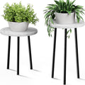 Plant Stand Indoor Tall: Corner Wood Plant Stand 2 Pack Mid Century Modern Decor by SAKSUNFORYOU