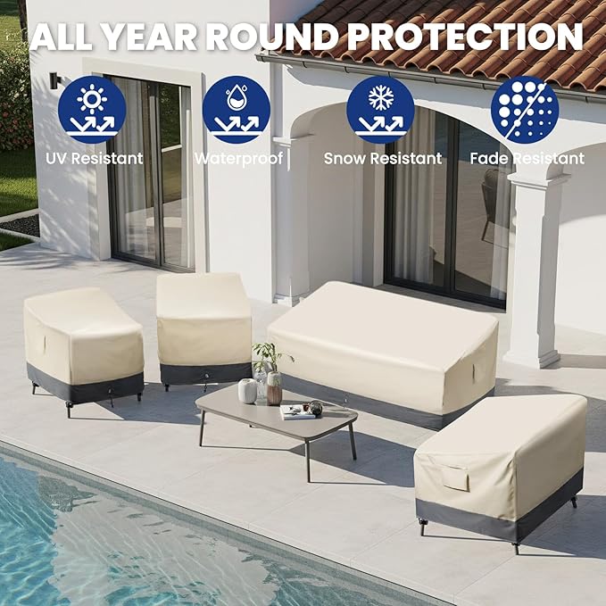 Extra Heavy Duty 2 Seater Outdoor Sofa Cover Waterproof - Image 7