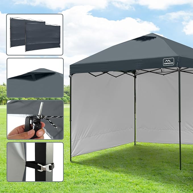 KAMPKEEPER 10x10 Easy Pop Up Canopy Tent - Image 3